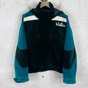 Louis Vuitton Velvet Hooded Trucker Jacket