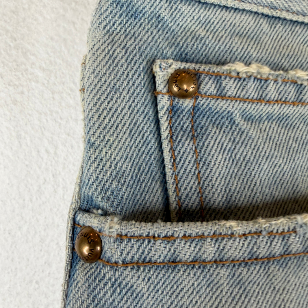 Louis Vuitton Sample Cut-Off Jean Shorts