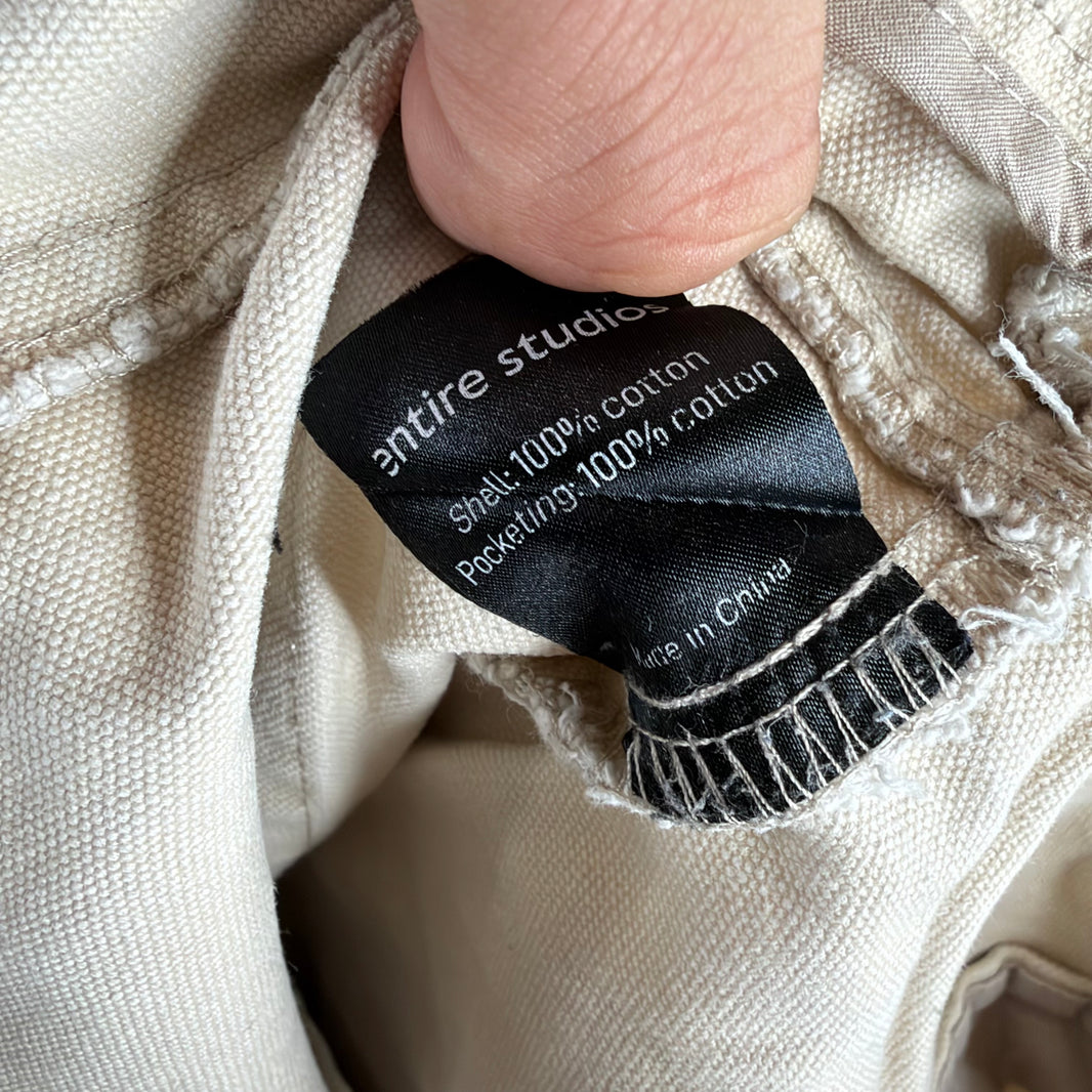 Entire Studios White Darted Jeans
