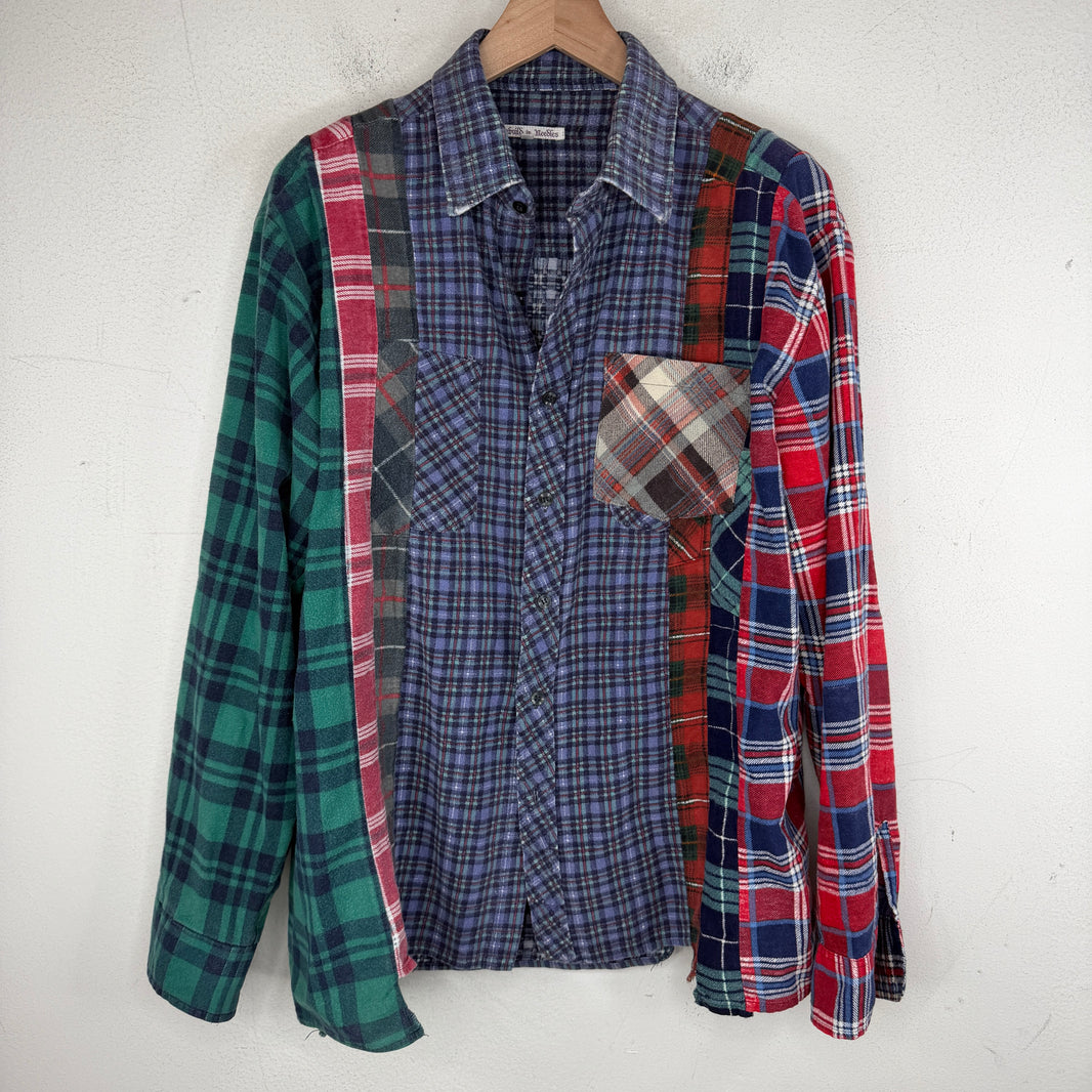 Needles 7 Cut Purple Rebuild Button Up Flannel