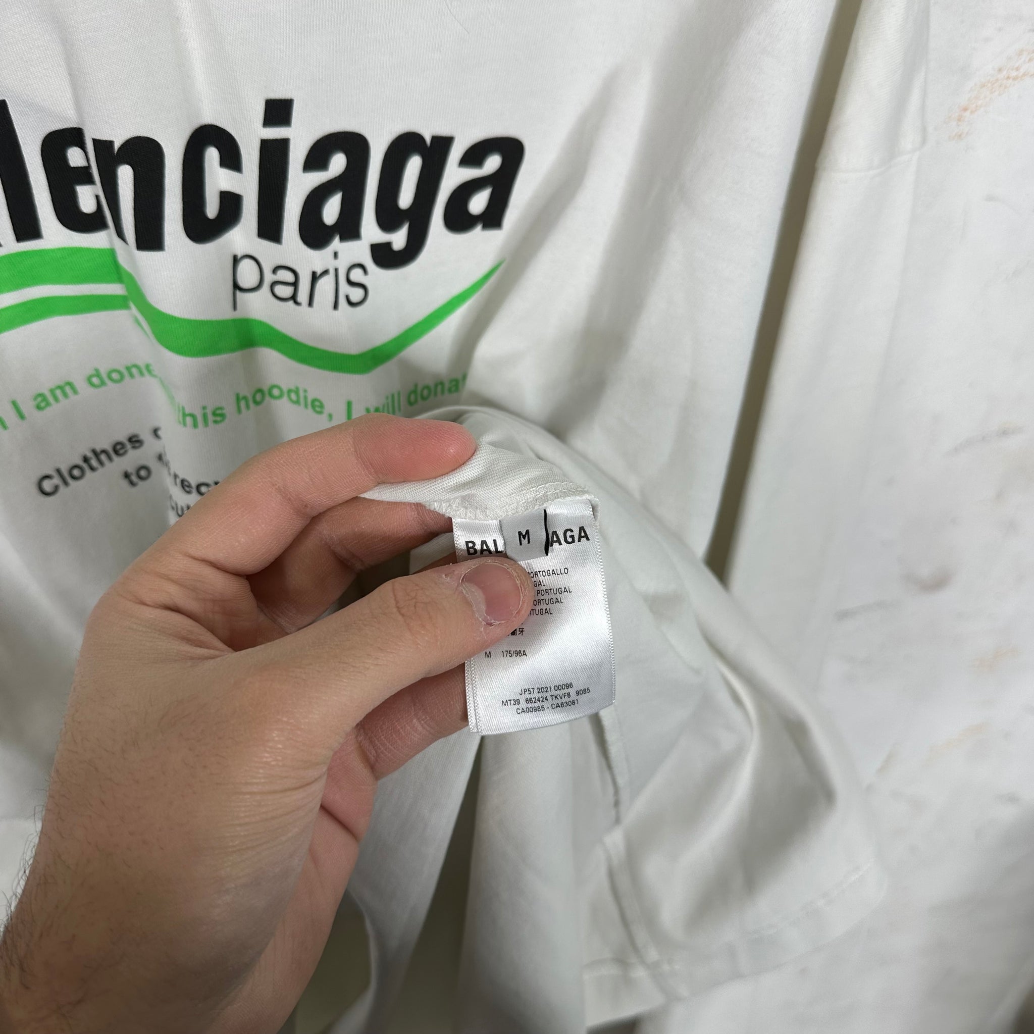 Balenciaga Recycle Shirt Hoodie