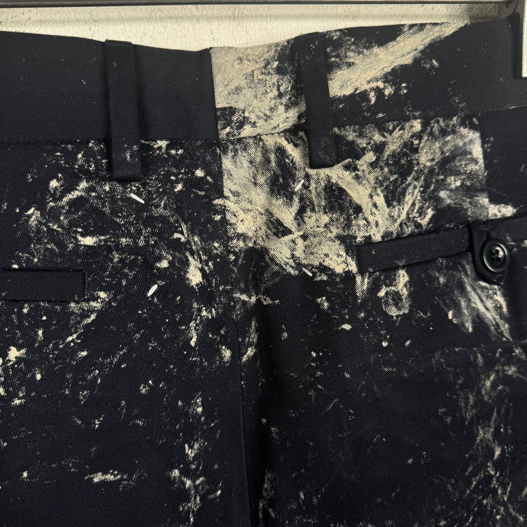 Maison Margiela Mudded Navy Trousers