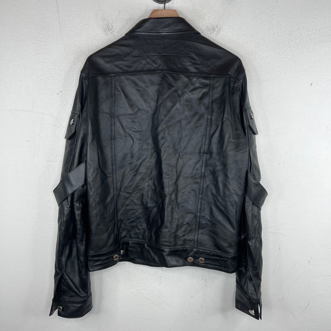 Givenchy Lambskin Strap Trucker Jacket