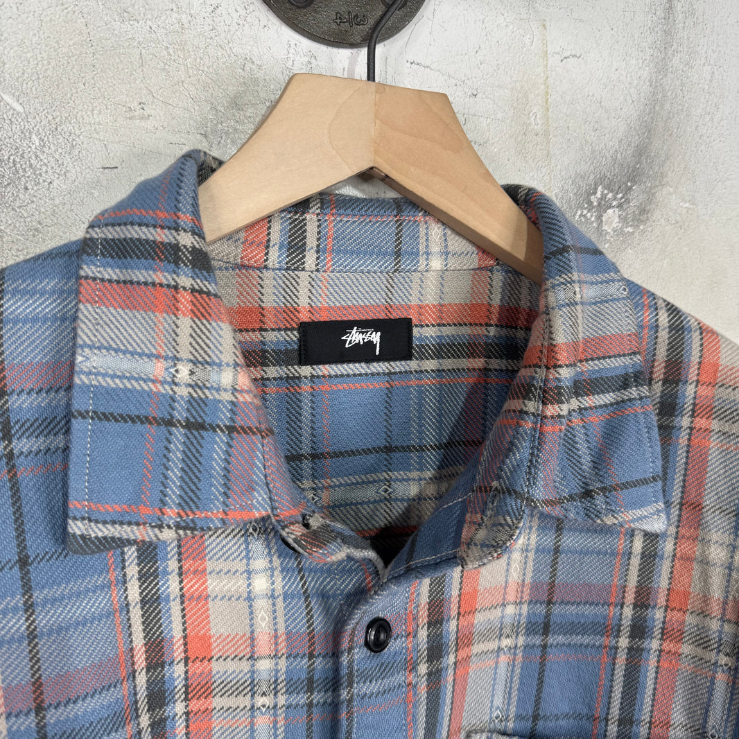 Stussy Blue Cotton Flannel