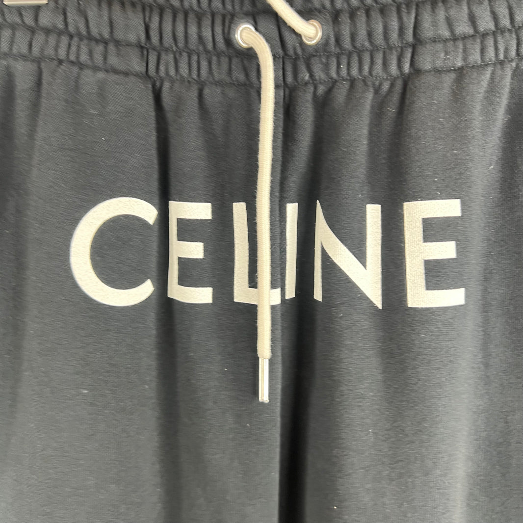 Celine Black Logo Sweatpants
