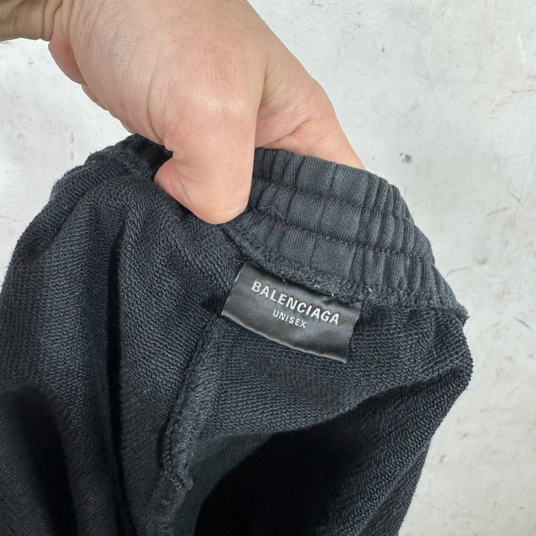 Balenciaga Black Short Sweatshorts