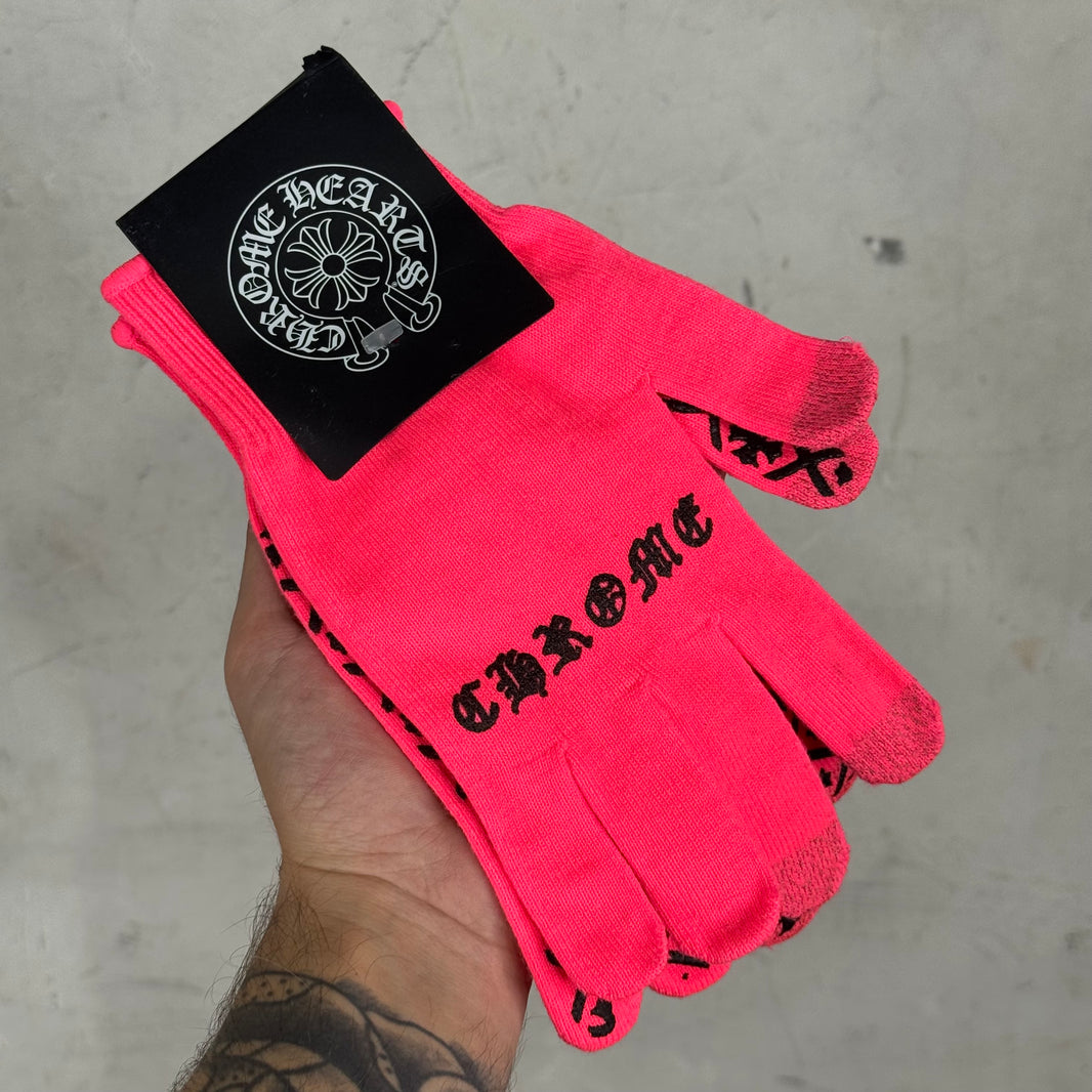 Chrome Hearts Pink Work Gloves