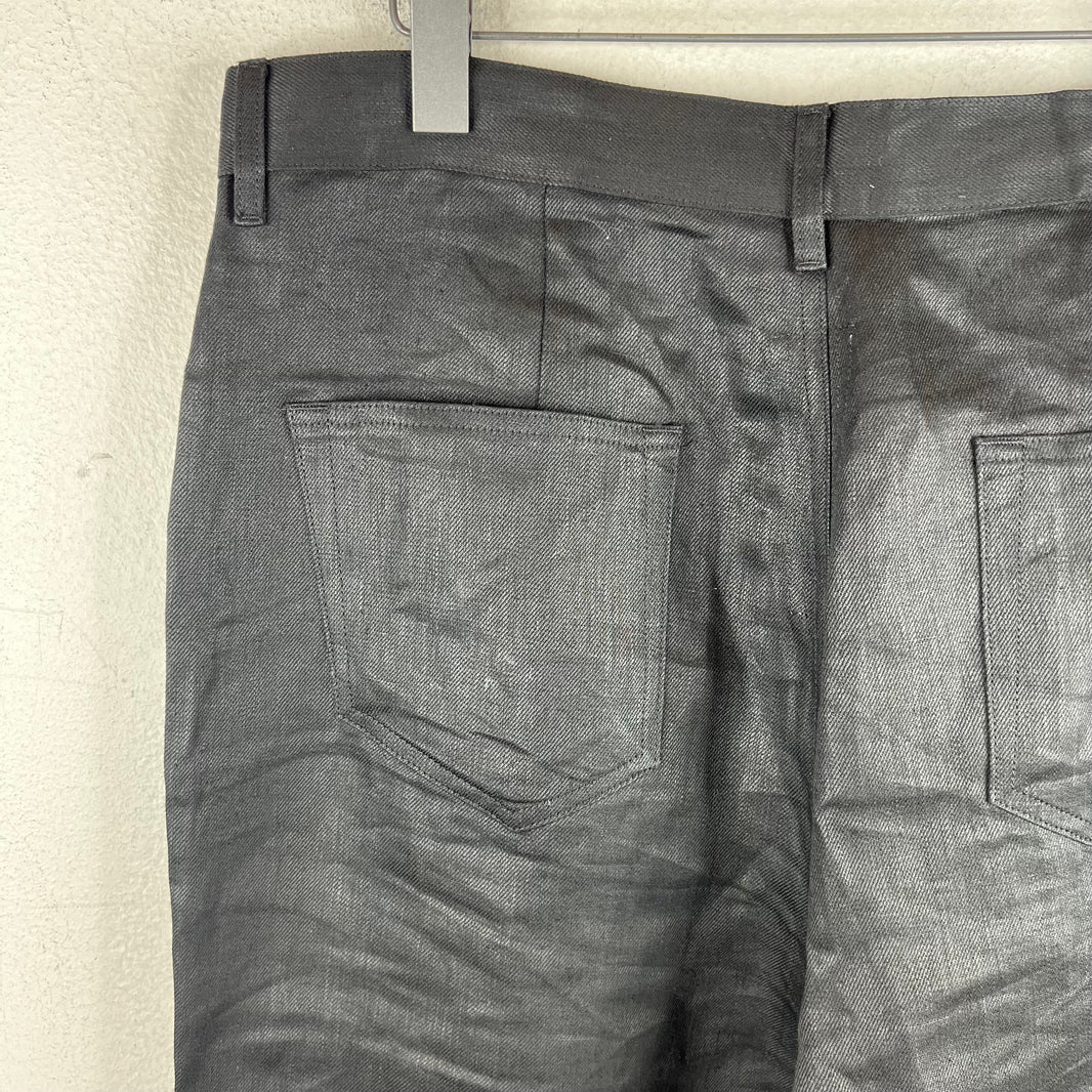 Rick Owens Linen Bolan Zipper Pants