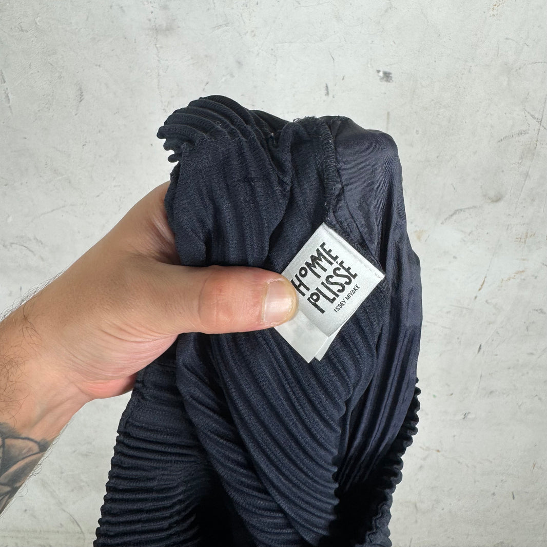 Issey Miyake Dark Navy Pleated Trousers