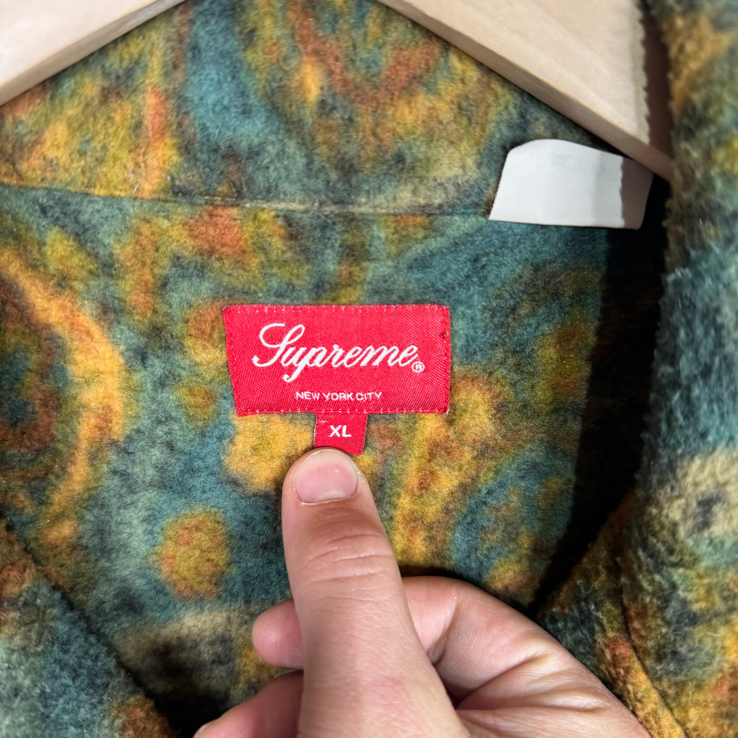 Supreme Floral Fleece Overshirt