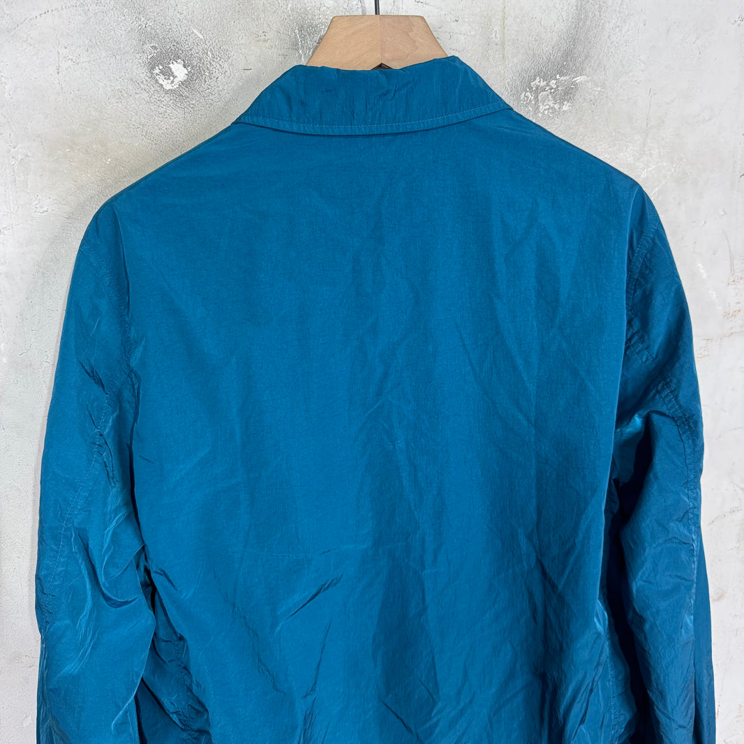 CPCompany x Throwing Fits Teal Metallic Cargo Jacket
