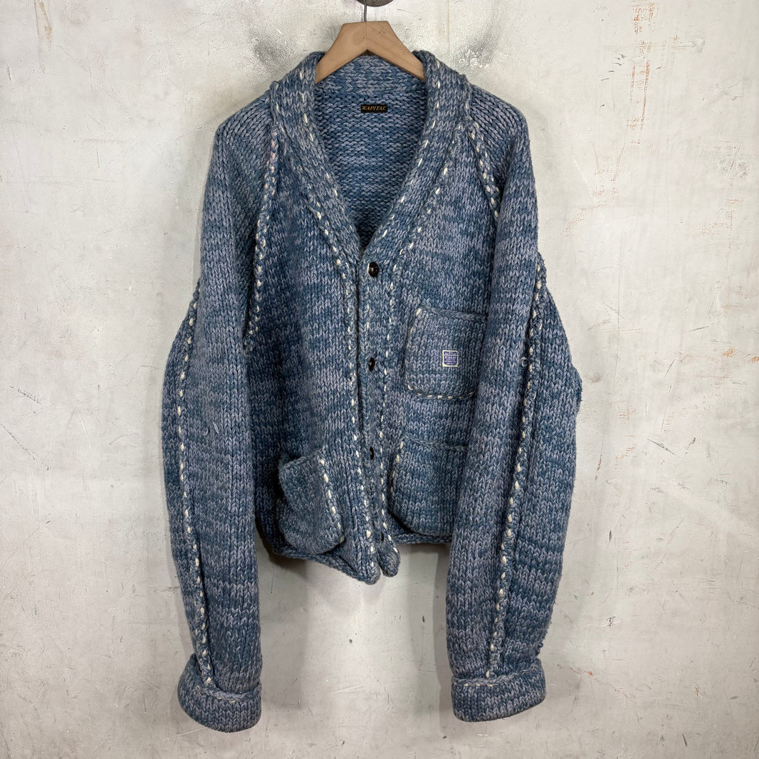 Kapital Heavy Cowichan Cardigan Knit Sweater