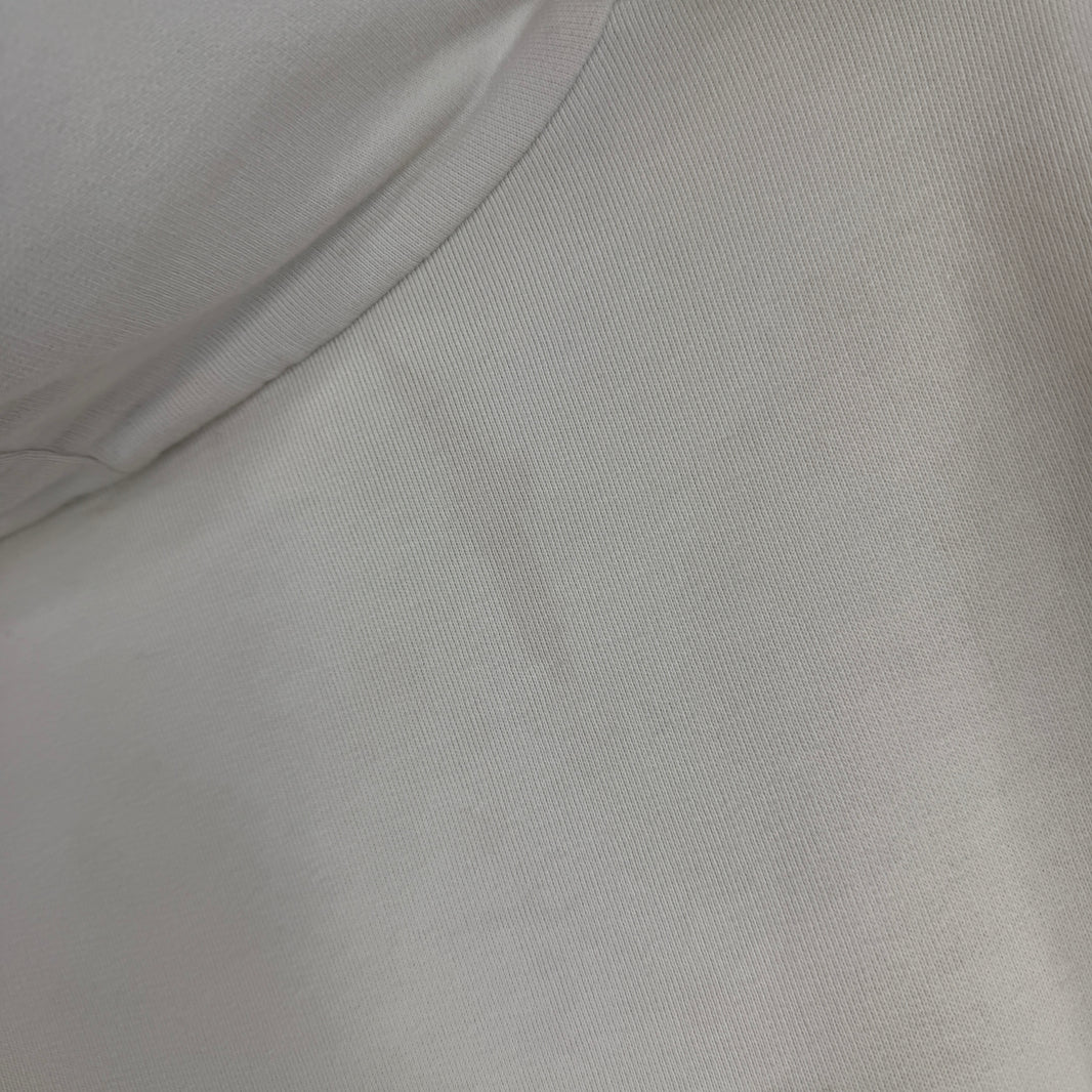 Saint Laurent Small Logo White Hoodie