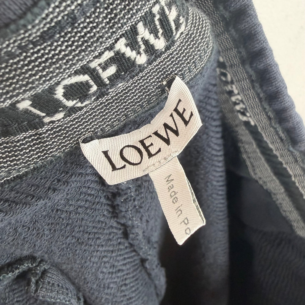 Loewe Navy Side Ribbed Sweatpants