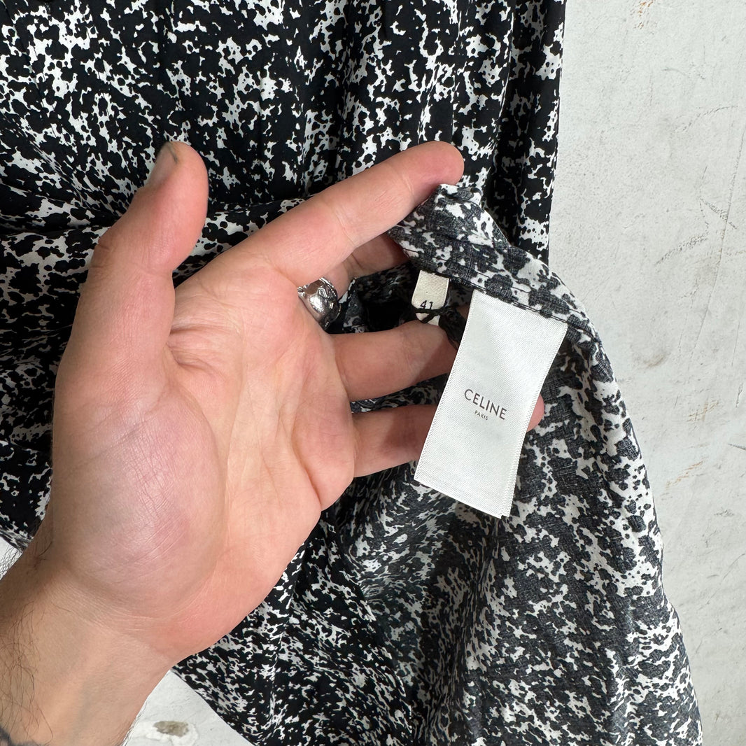 Celine Speckle Print LS Shirt