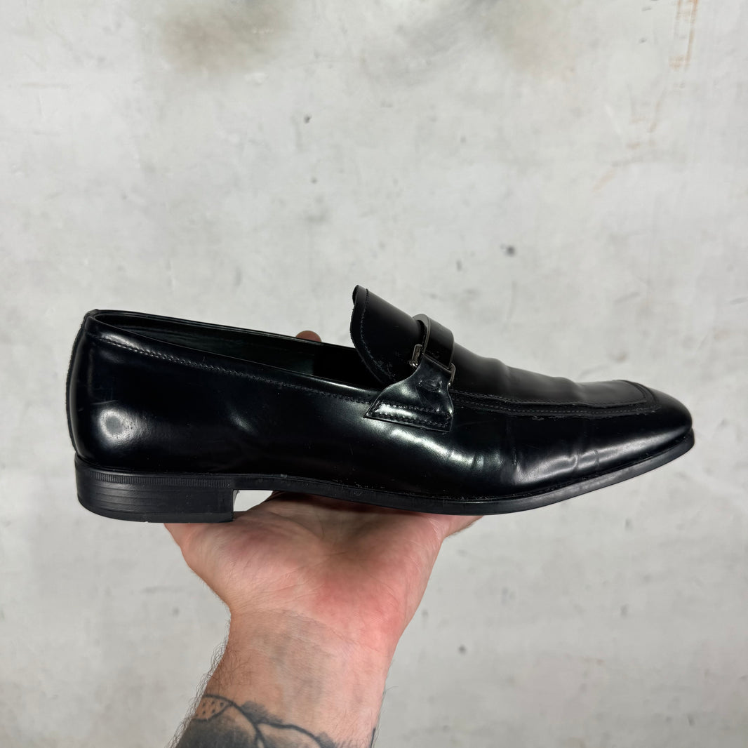 Prada Metal Strap Loafer
