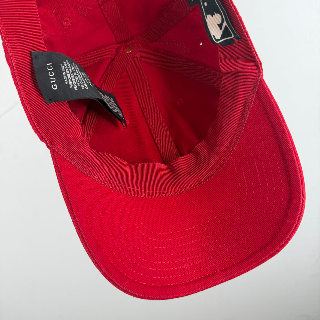 Gucci NY Yankees Red Butterfly Hat