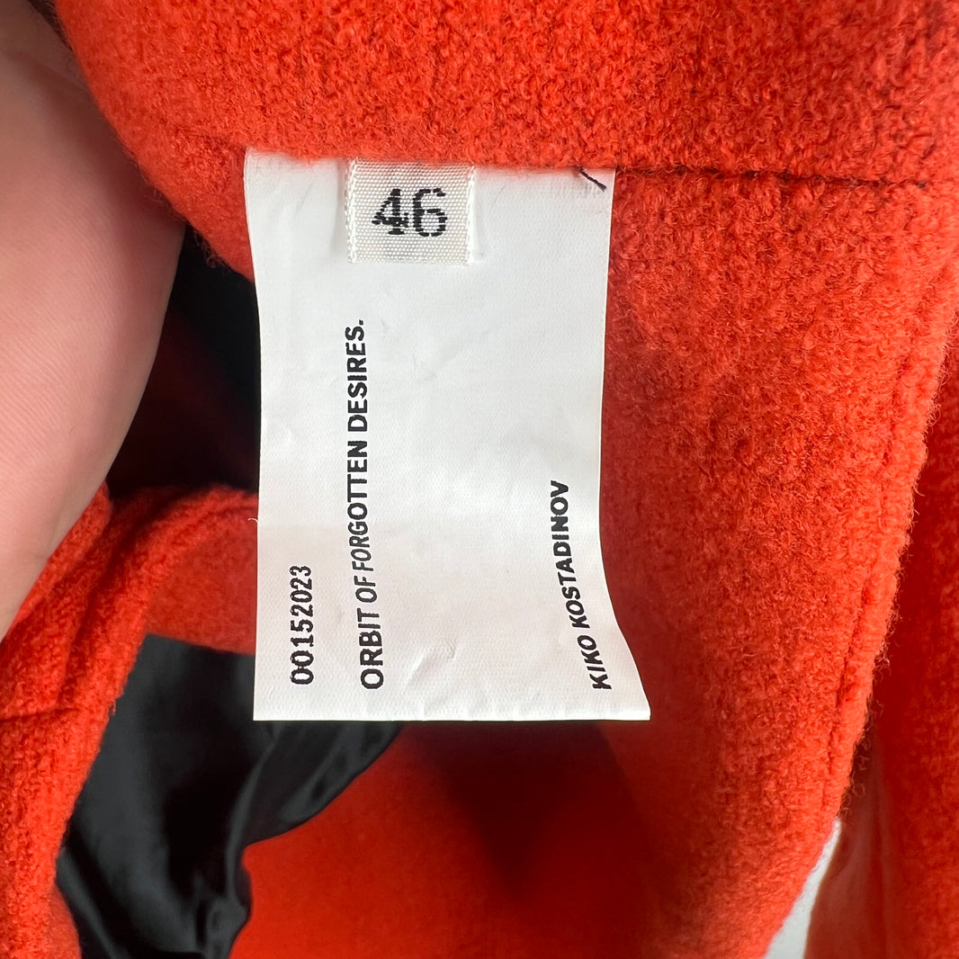 Kiko Kostadinov Orange Fleece Remus Jacket