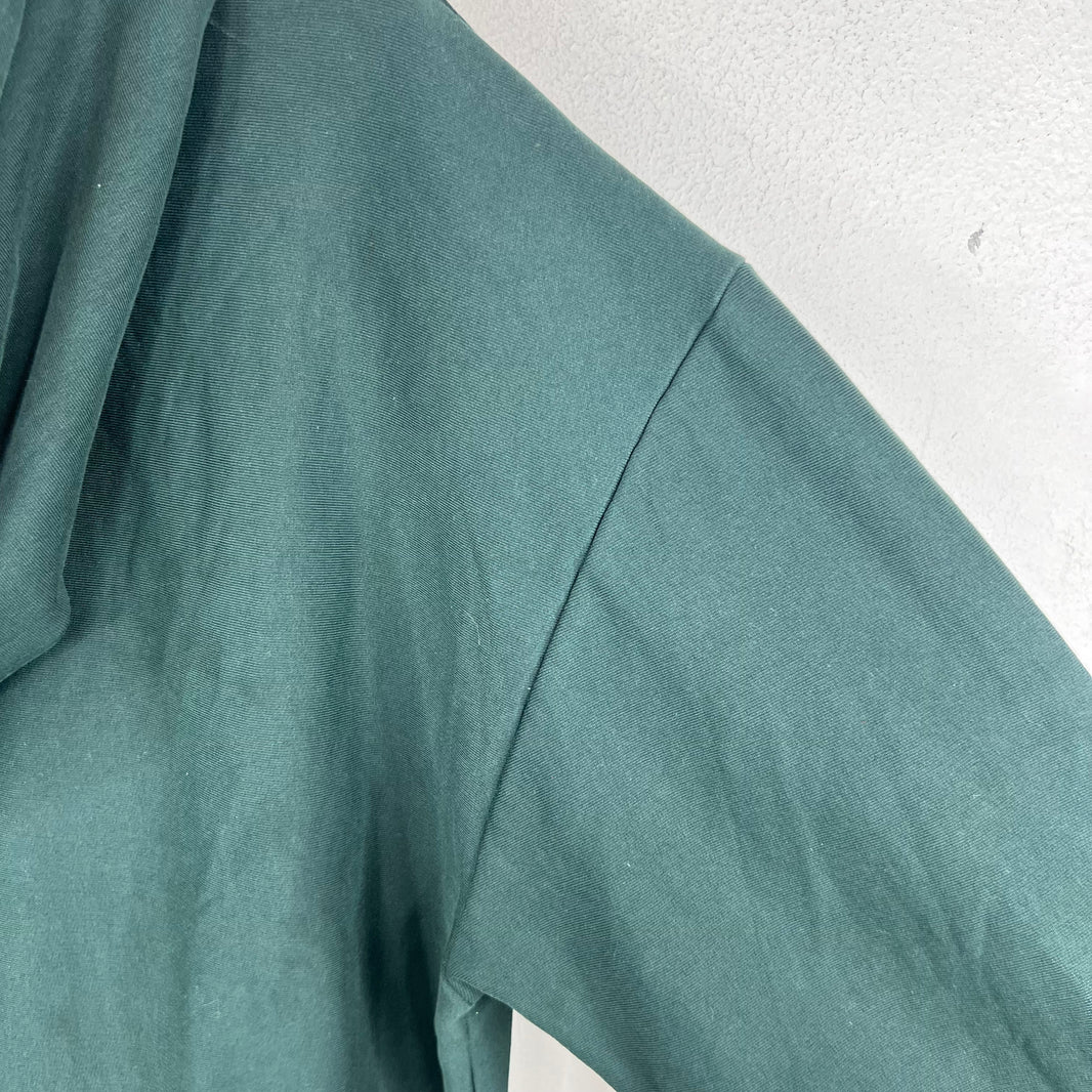 Balenciaga Sample Dark Green Size Sticker Zip Up Hoodie