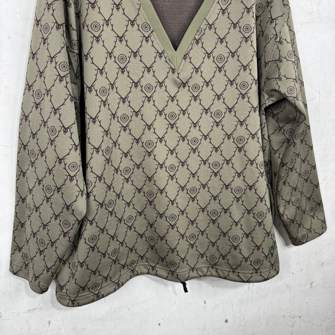 South2West8 V-Neck Logo LS Shirt