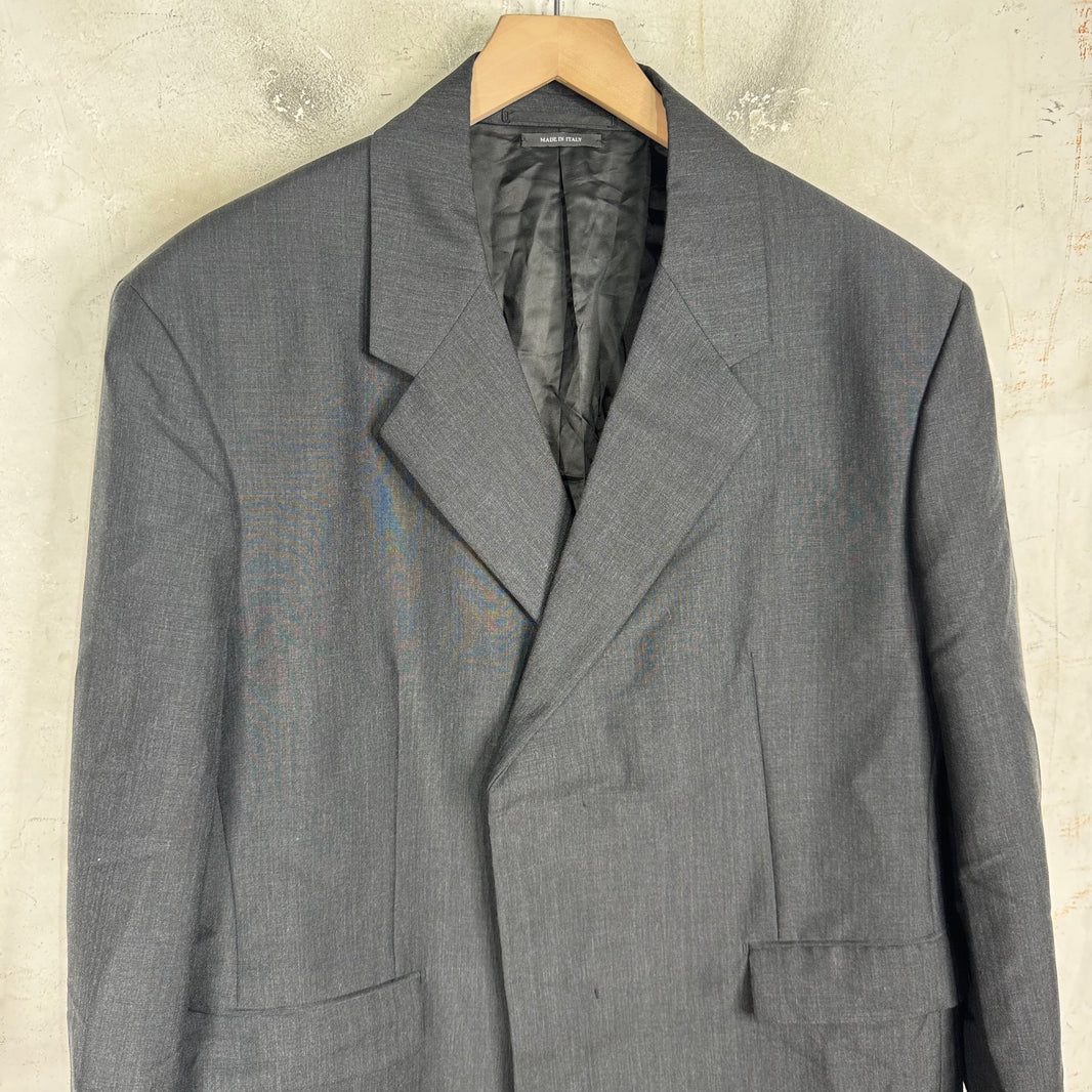 Prada Knitted Badge Double Breasted Blazer