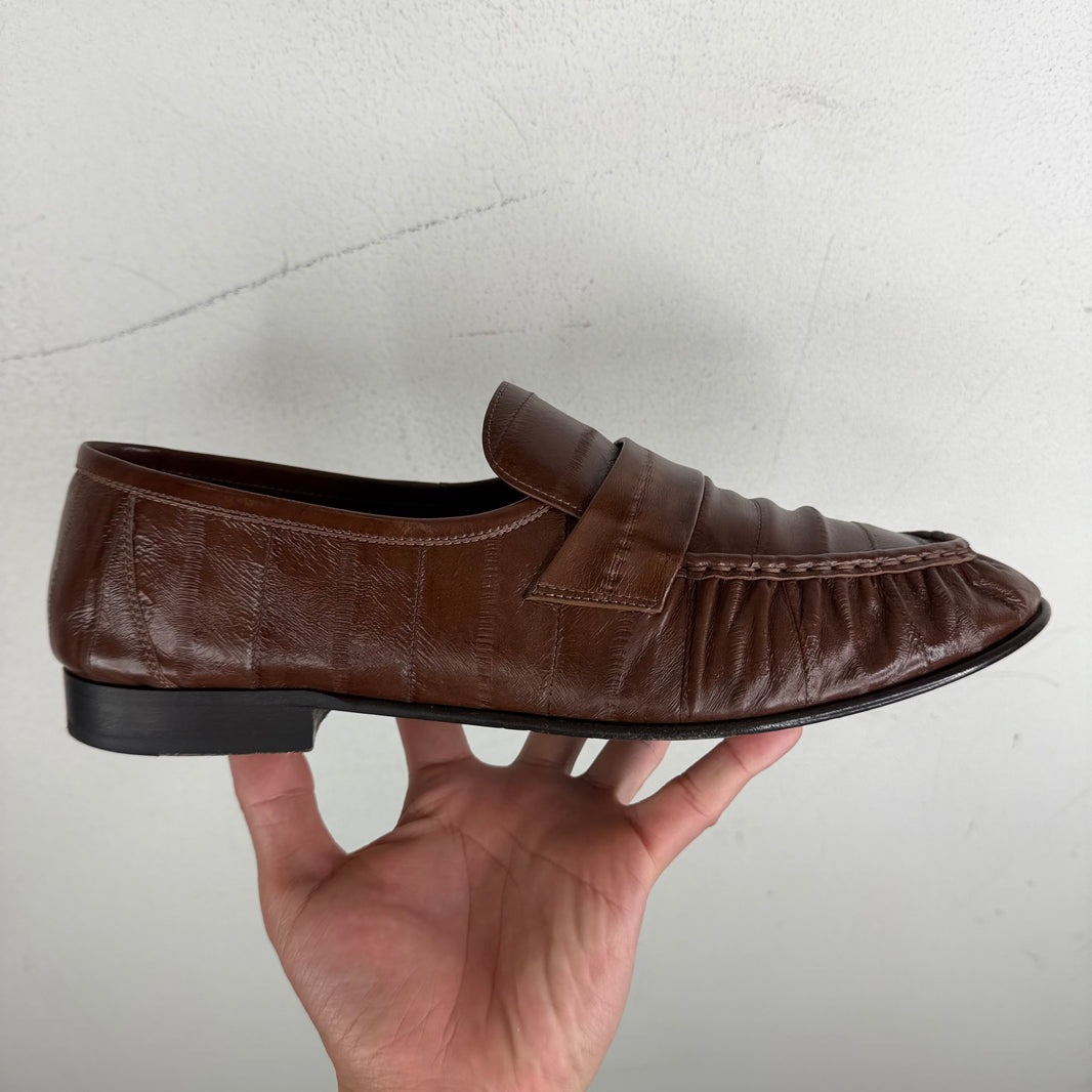 The Row Eel Soft Loafers