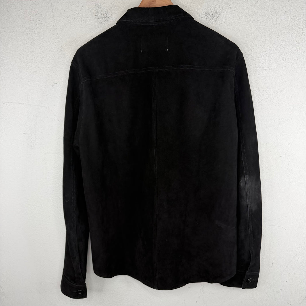 Our Legacy Leather Suede Zip Shirt