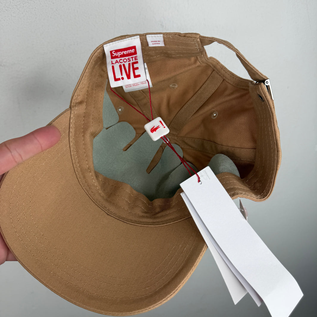 Supreme Lacoste Twill 6 Panel Hat