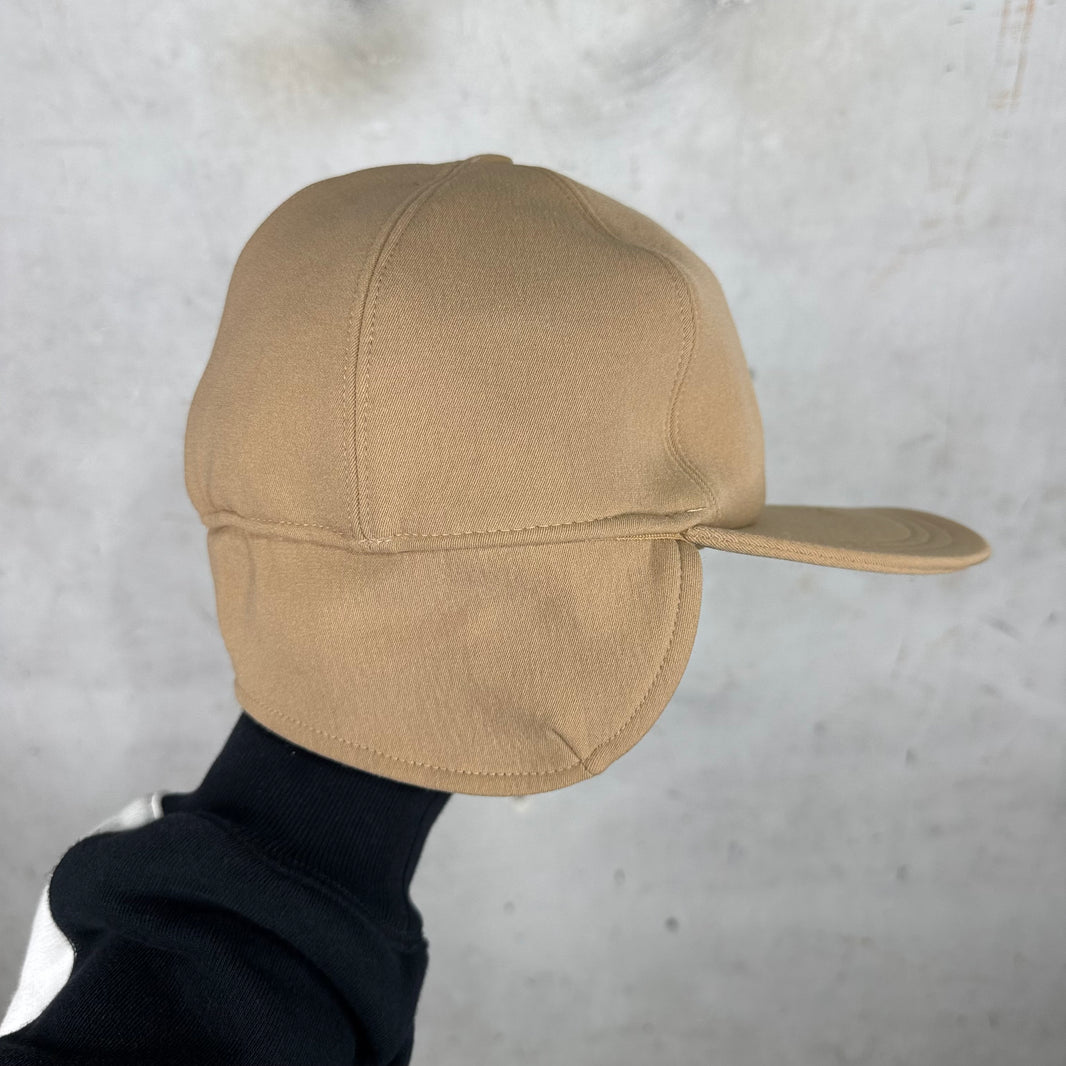 Prada Canvas Fleece Lined Flap Hat