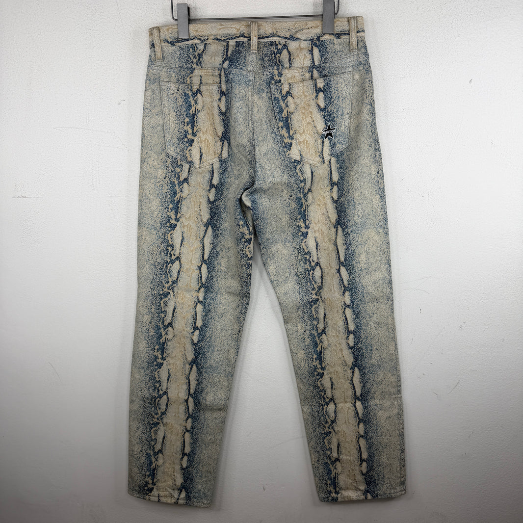 Supreme Snake Skin Denim Jeans