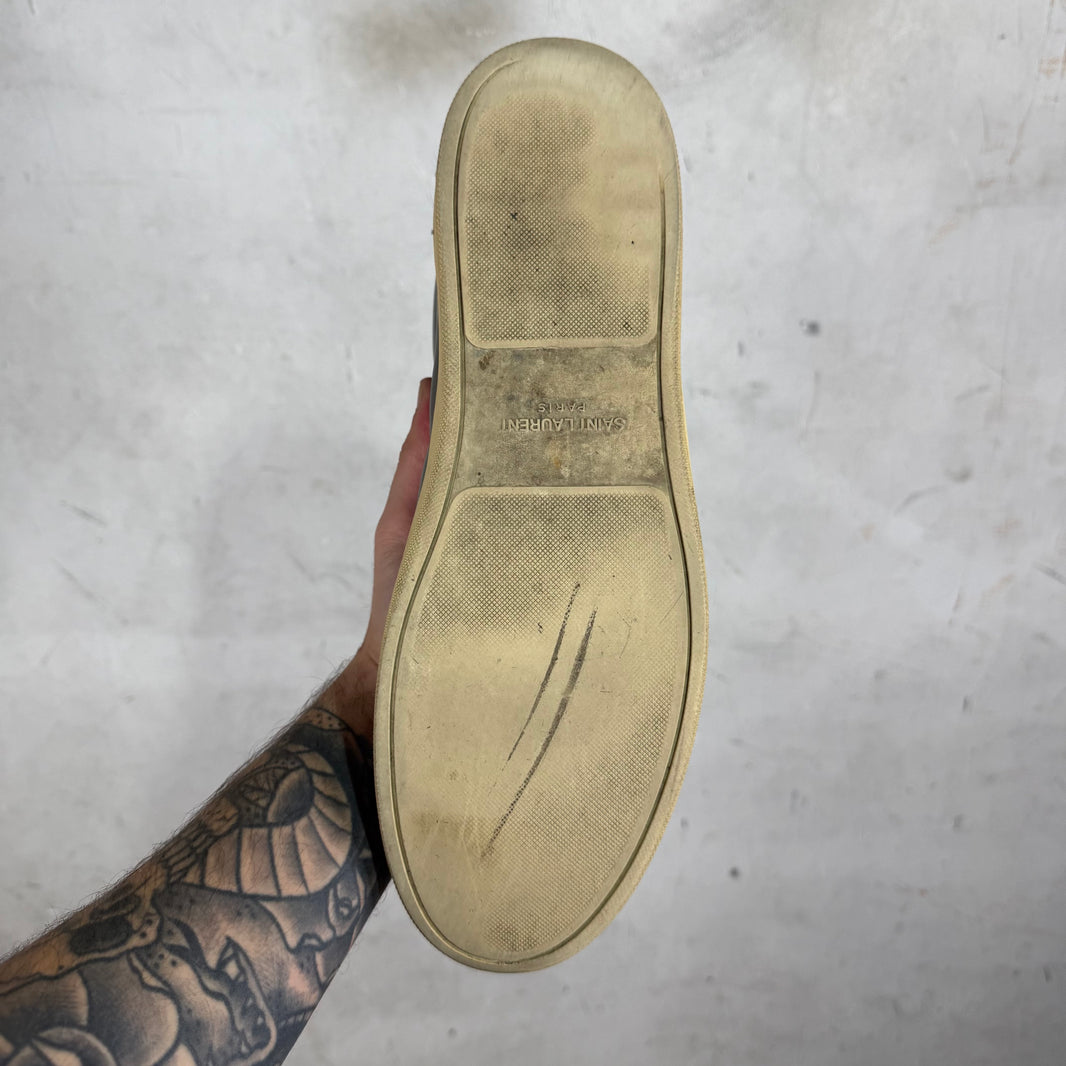 Saint Laurent Grey Leather SL03 Sneakers