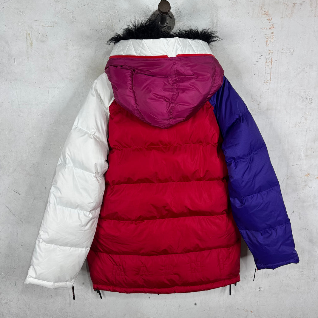 Marni Shearling Colorblocked Seam Down Jacket