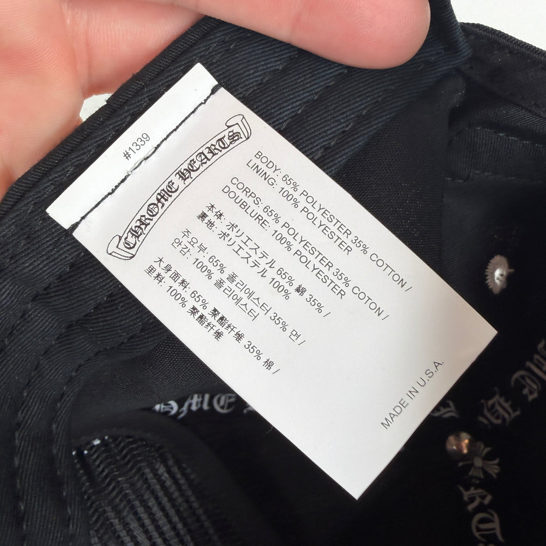 Chrome Hearts Black Gas Station Hat