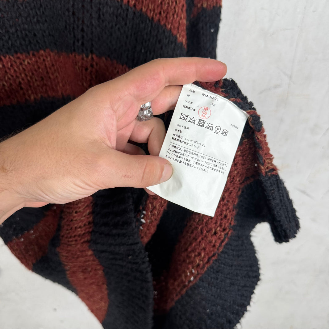 Junya Watanabe Brown/Black Striped Sweater
