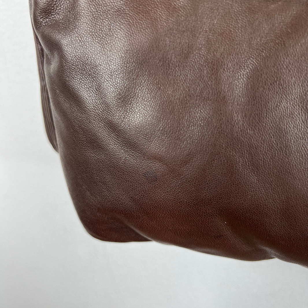 Ralph Lauren Lambskin Leather Puffer Vest