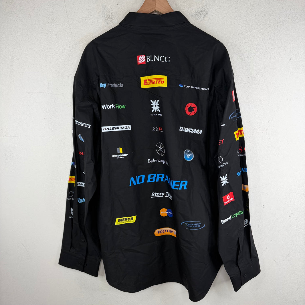 Balenciaga Sample Business Logos L/S Shirt