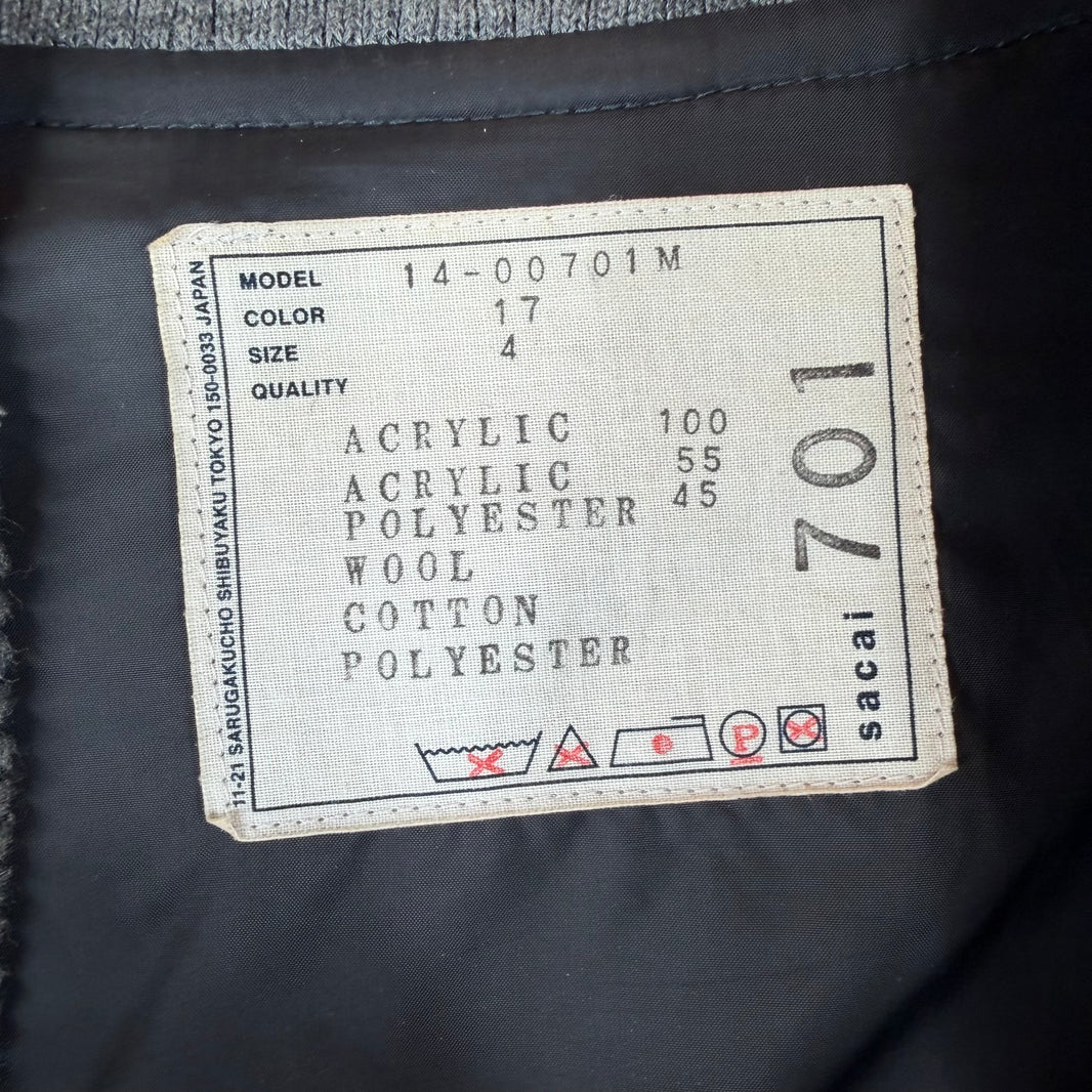 Sacai Fleece Varsity Jacket
