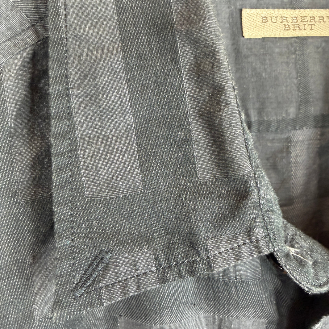 Burberry Black Tartan Button Up L/S Shirt