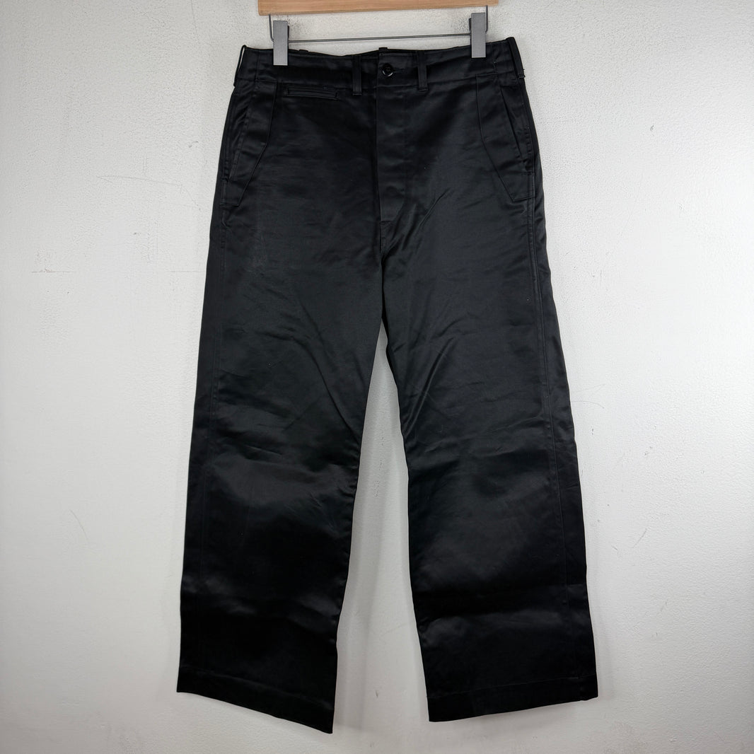 Taiga Takahashi Waxed Black Trousers