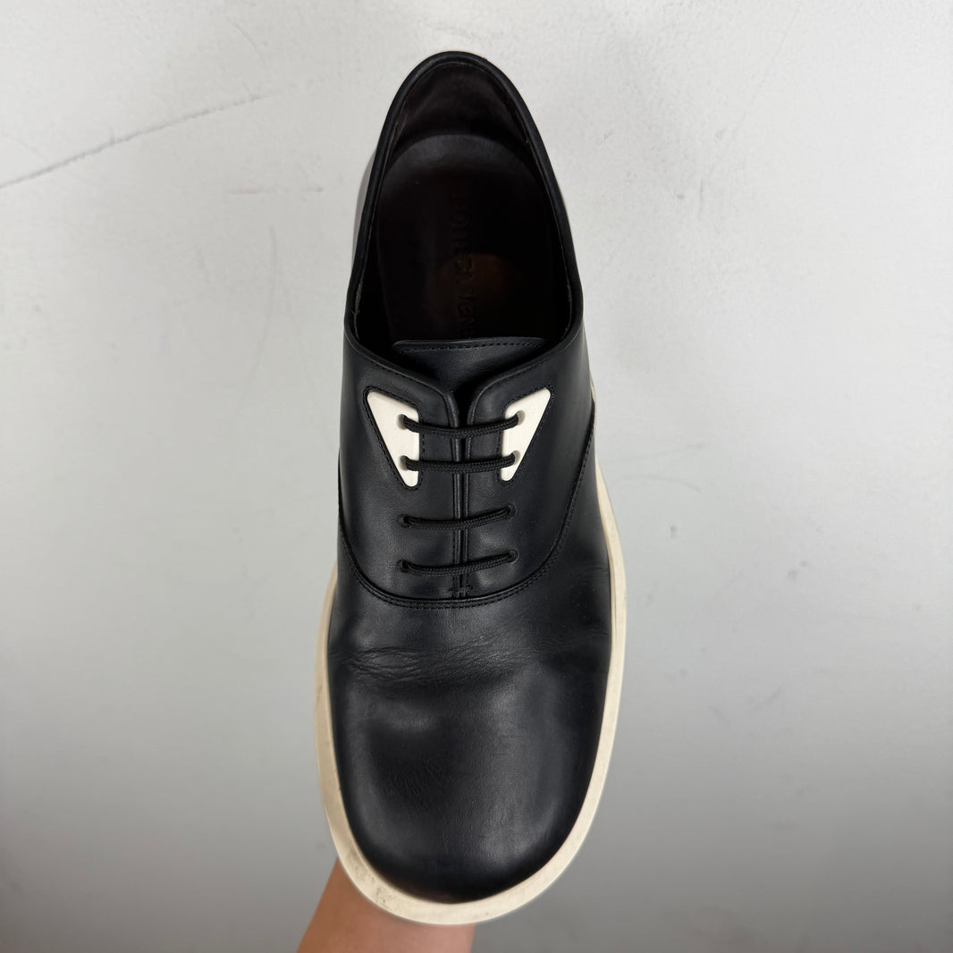 Bottega Veneta White/Black Tire Derby