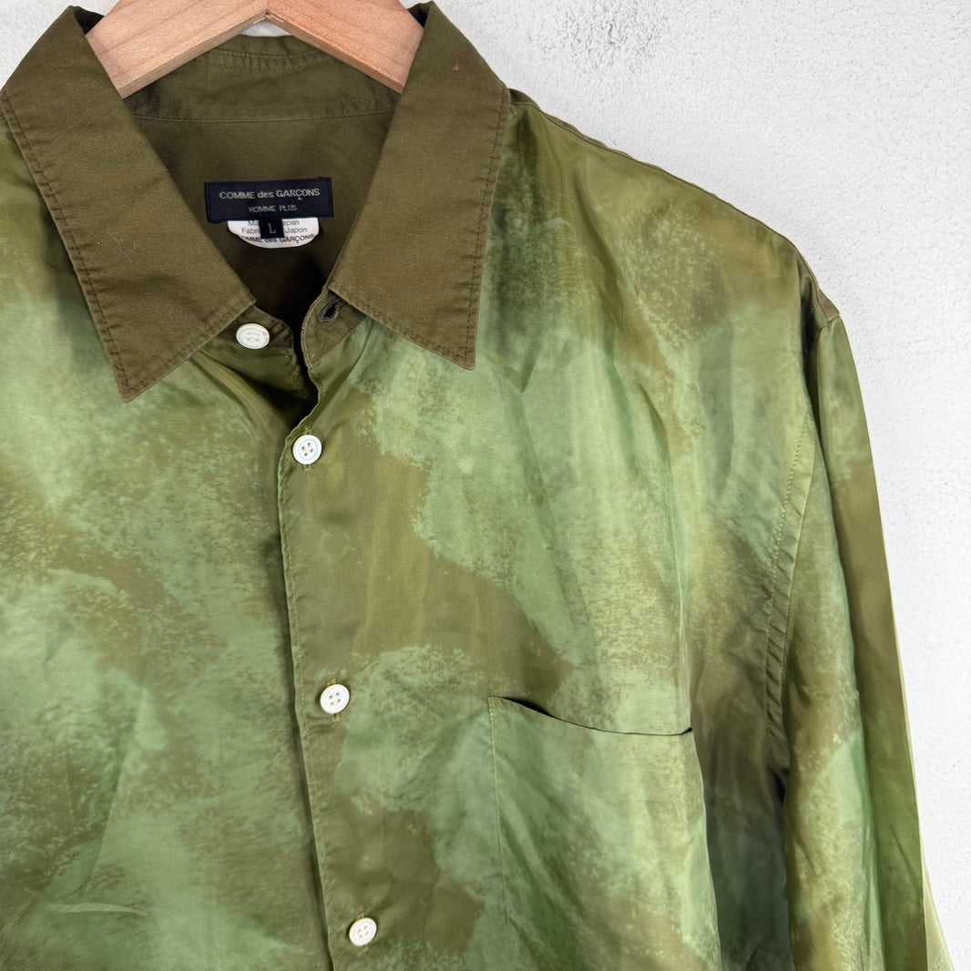 CDG Homme Green Spray L/S Shirt
