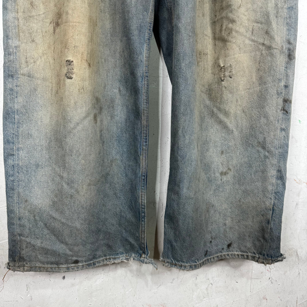 Acne Studios Penicillin Distressed Baggy Jeans