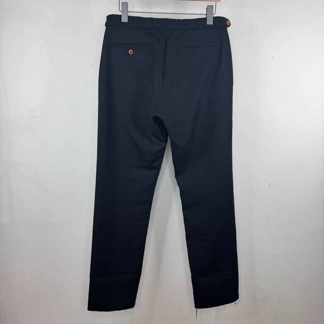 CDGH+ Distressed Plaid Cuff Trousers