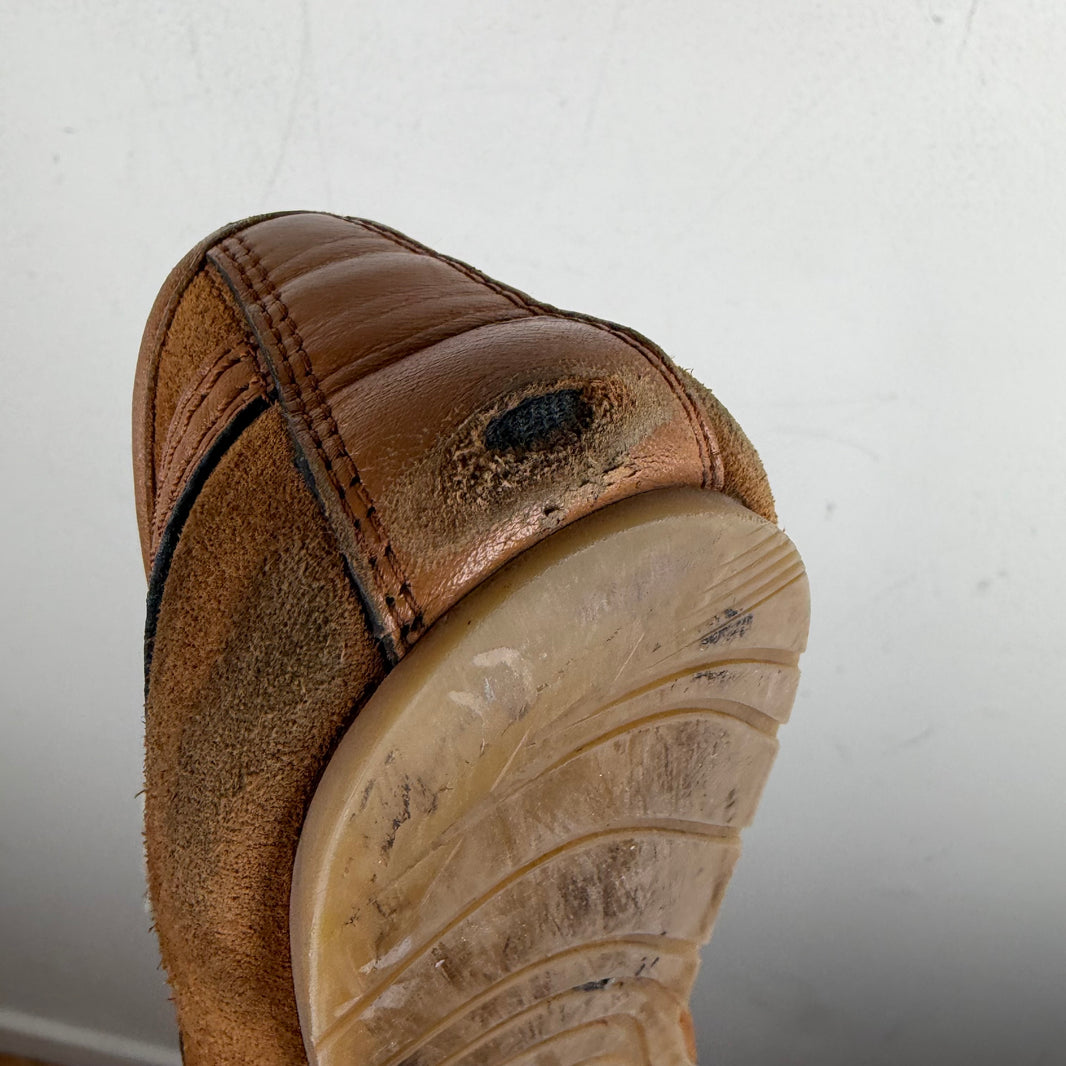 Dries Van Noten Brown Leather Driver Sneakers