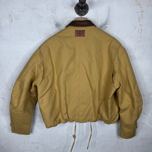 Acne Studios Brown Cropped Canvas Work Jacket