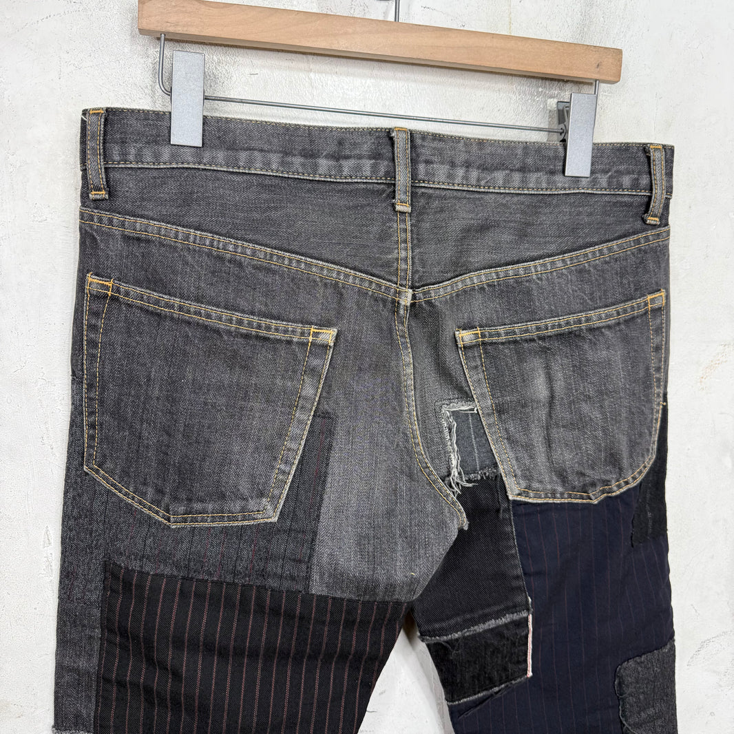 CDG Junya Patchwork Jeans Black