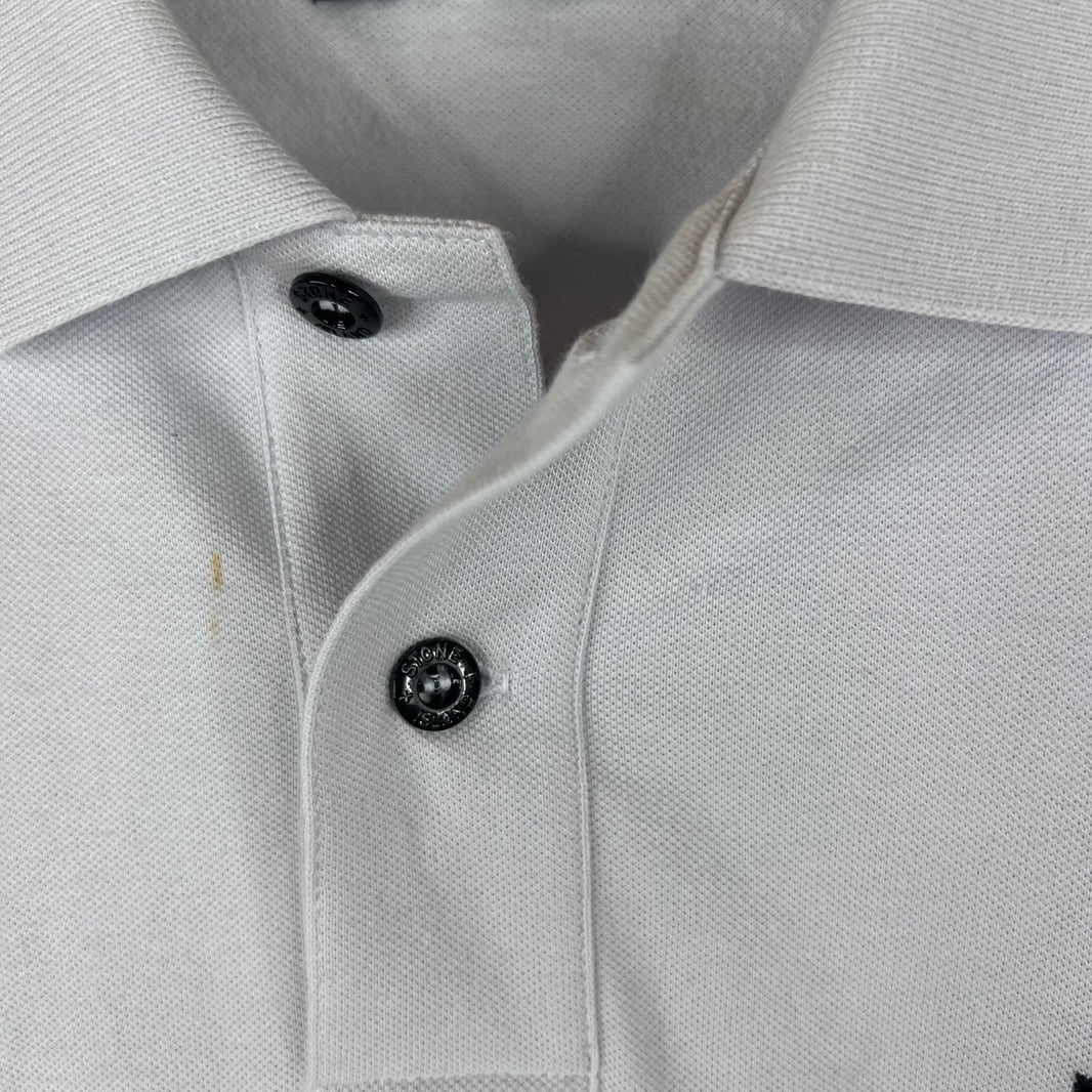 Stone Island White Rugby Polo