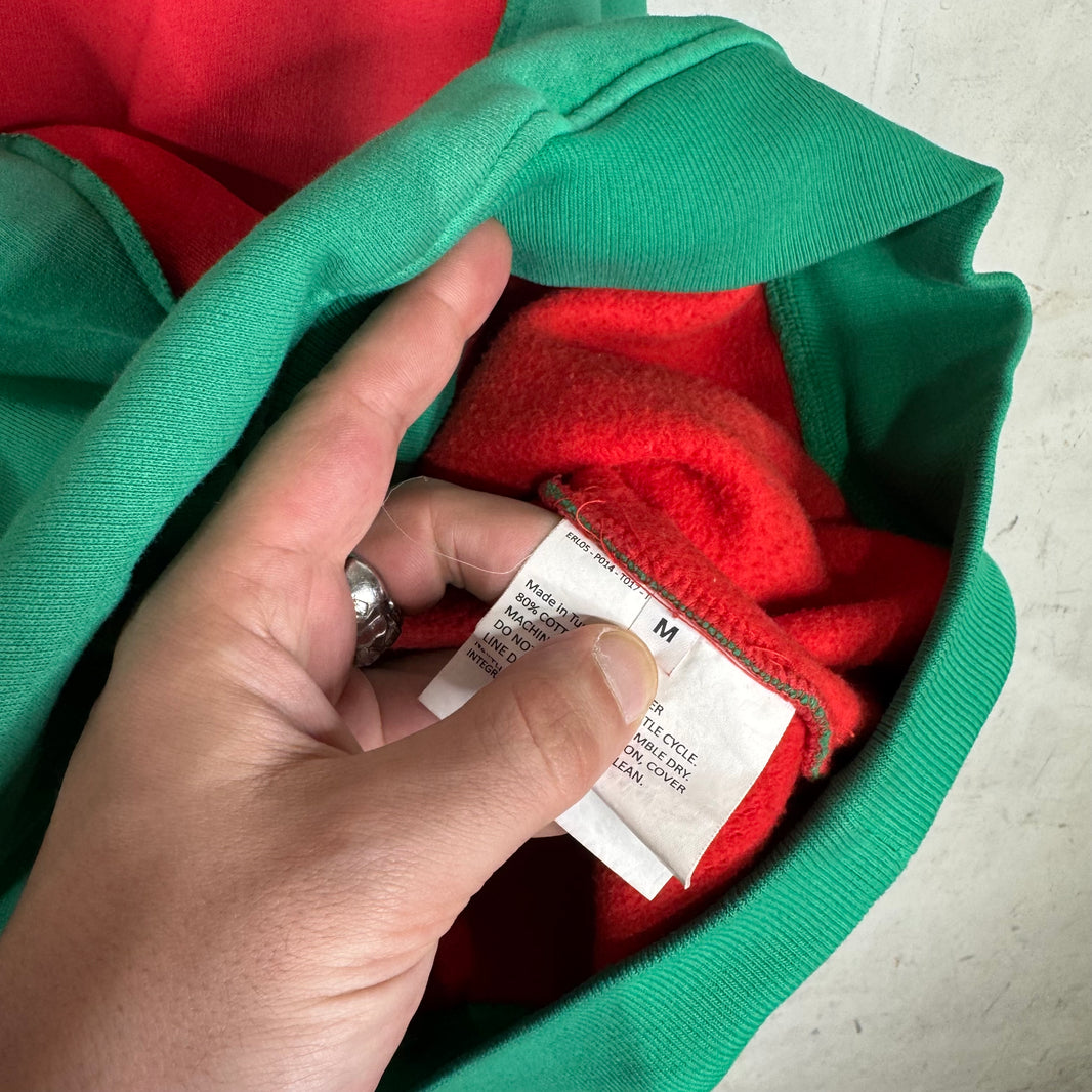 ERL Red/Green Wave Hoodie