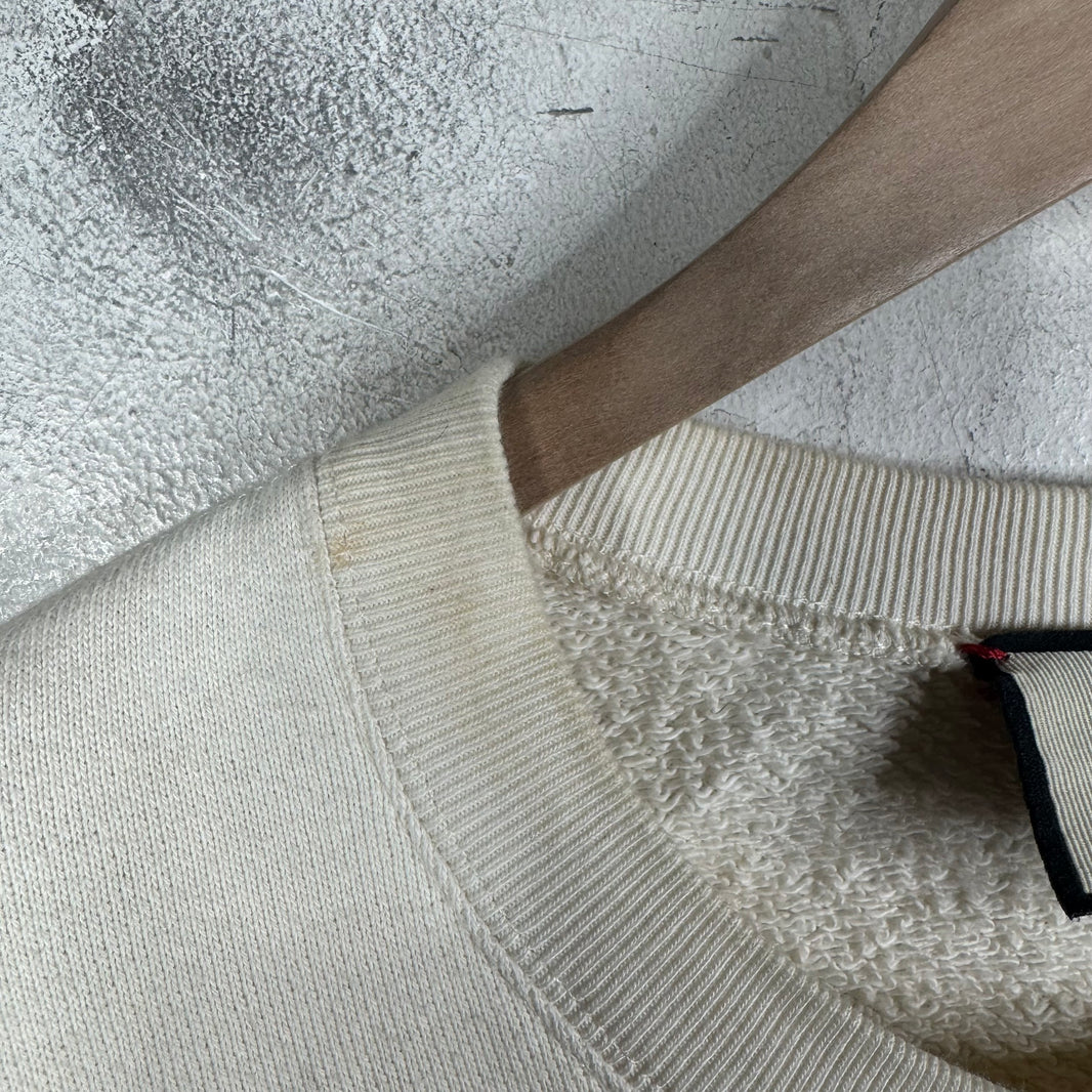 Gucci Beige Double G Embroidered Crewneck