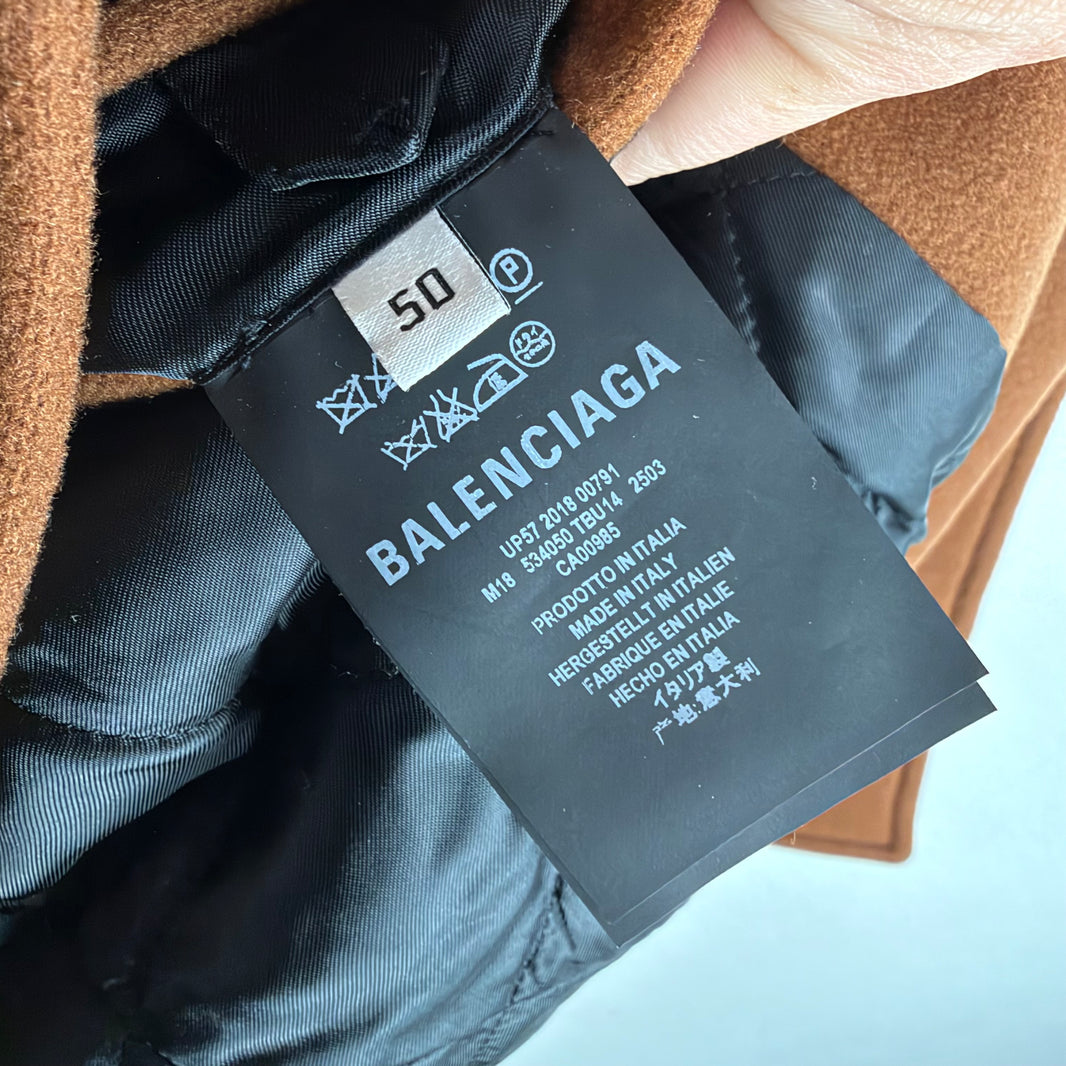 Balenciaga Wool Trench Coat